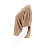 Womens Cozy Short Sleeve Cropped Top