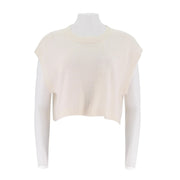 Round Neck Loose Fitting Short Pullover Sweater