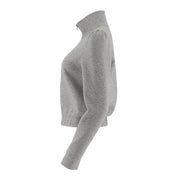 Long Sleeved Slim Fit Open Chest Sweatshirt