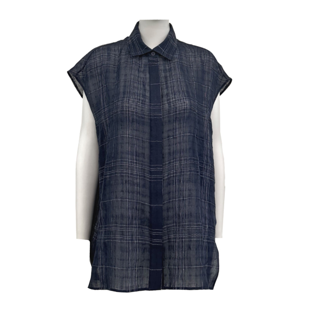 Sleeveless Linen Shirt