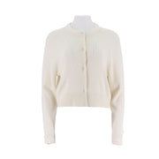 Round neck single breasted lightweight cardigan