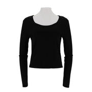Viscose Span Round Neck Top With Tie