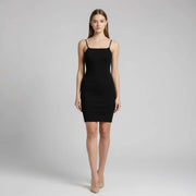 Sleeveless Fitted Knit Tank Dress