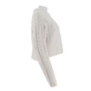 Mixed Color Yarn Knitted Pullover Sweater