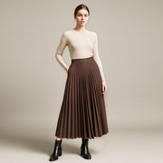 Pleated Design Half Skirt