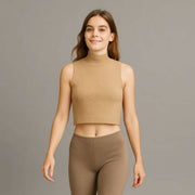 Knitted Vest With Shoulder Sleeves