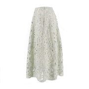 Coiling Openwork A-Line Skirt
