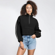 Air Layer Standing Collar Hoodie
