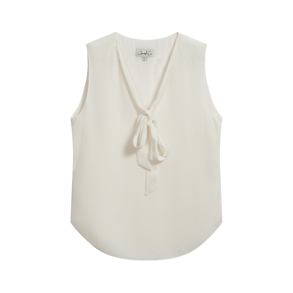 Lace Up Sleeveless Top