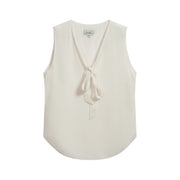 Lace Up Sleeveless Top