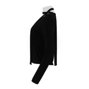 Viscose Span Round Neck Top With Tie