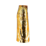 Sparkling irregular skirt