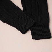 Mock-Neck Raglan Knit Pullover
