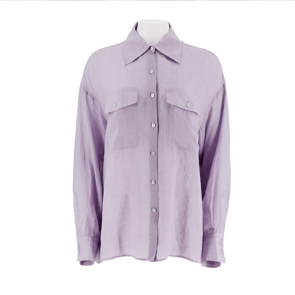 Long Sleeve Button Up Woven Shirt