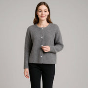Round Neck Single Breasted Knitted Sweater