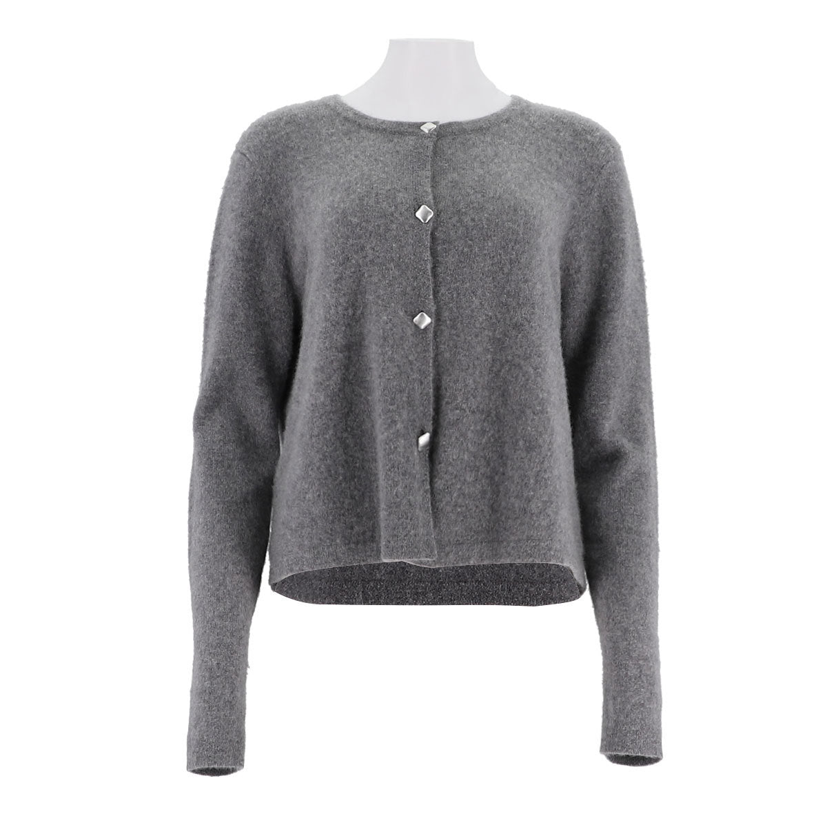 Round Neck Single Breasted Knitted Sweater