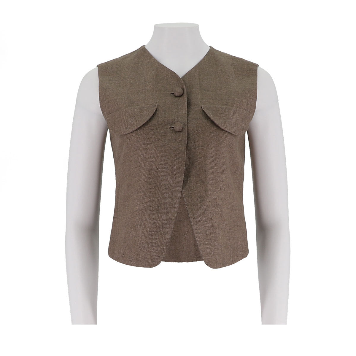 Fitted Linen Vest