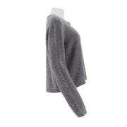 Round Neck Single Breasted Knitted Sweater