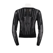 Round Neck Slim Fit Basic Version Knitted Cardigan