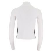 Stand-Collar Half Zip Ribbed Tank