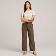 Wide-Leg Linen Trousers