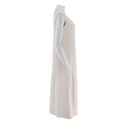 Casual Pleated Sleeveless Dress