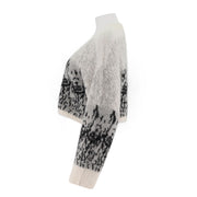 Womens Alpaca-Blend V-Neck Cardigan