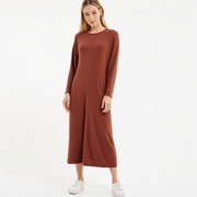 Womens Seam-Front Relaxed Fit Dress