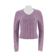 Round Neck Knitted Pullover Sweater