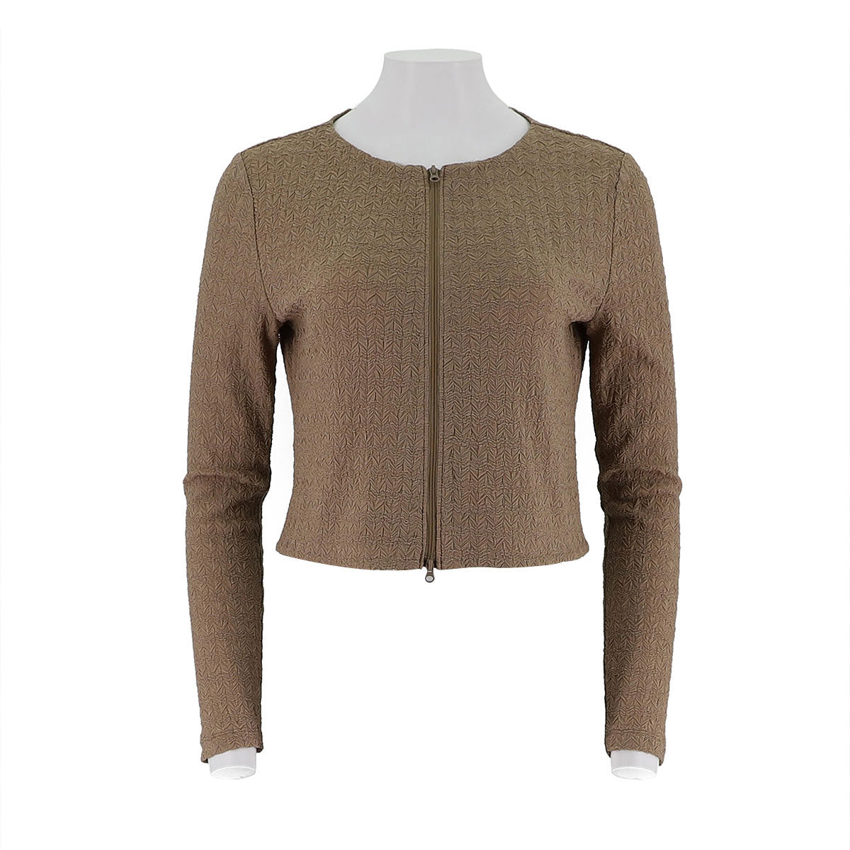 Open chest knitted sweater