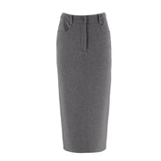 Medium To Long Woolen Skirt