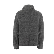Short Woolen Herringbone Jacket