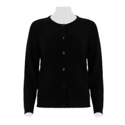 Round Neck Single Breasted Knitted Cardigan