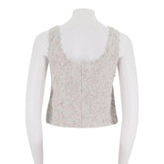 V-Neck Cropped Knit Top
