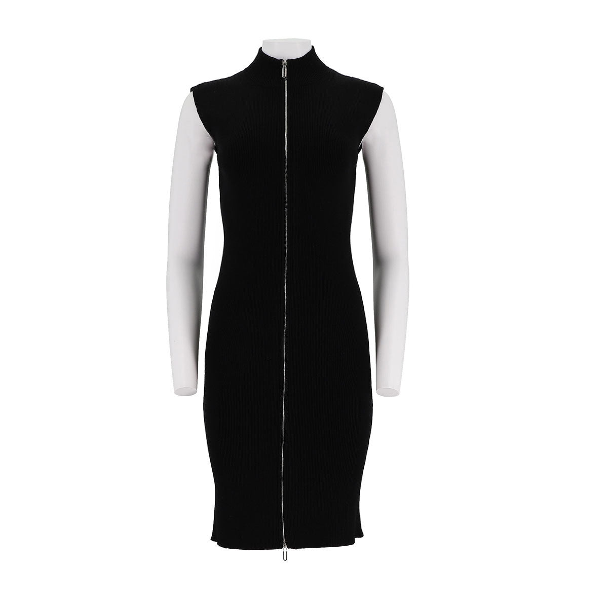 UV Resistant Zip Up Ribbed Dress