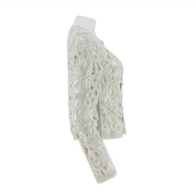 Round Neck Basic Version Knitted Cardigan Jacket