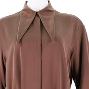 Collar Slim Fit Shirt Skirt