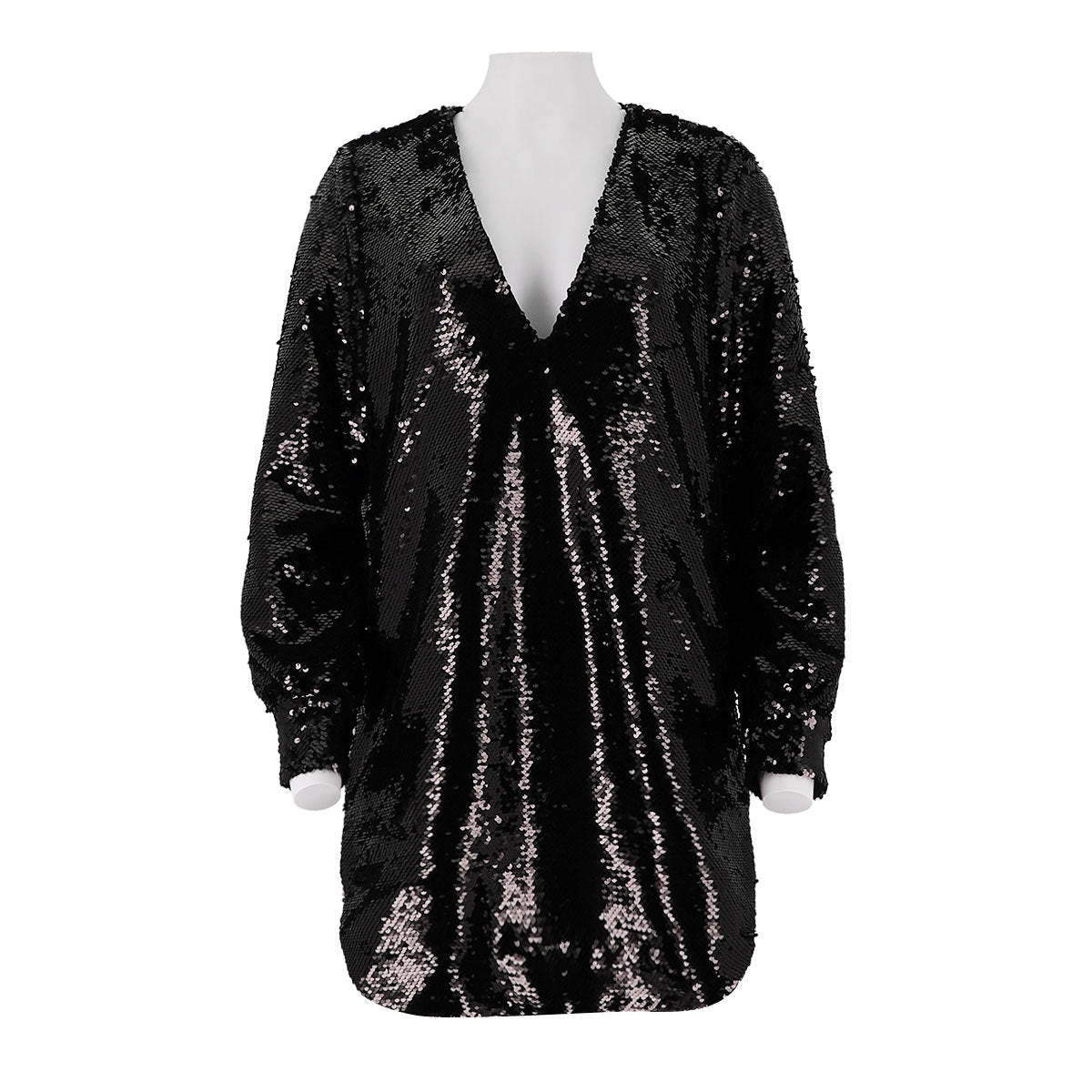 Sequined V-Neck Dress
