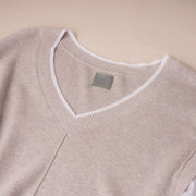 Colorblocked Relaxed Knit Pullover