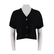 Relaxed Crossover Back Button Up Top
