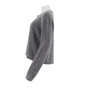 Round Neck Single Breasted Knitted Sweater