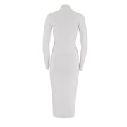 V-Neck Women'S Slim Fit Long Sleeved Dress