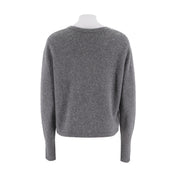 Round Neck Single Breasted Knitted Sweater