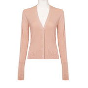Women'S V-Neck Long Sleeved Open Chest