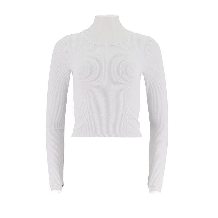 Fitted Crew Neck Sweater
