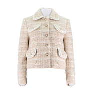 Womens Merino Wool-Blend Short Jacket