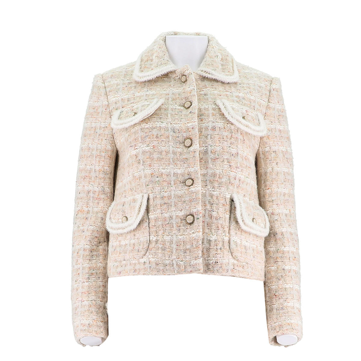 Womens Merino Wool-Blend Short Jacket