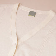 Embroidered Lace Merino Wool Cardigan