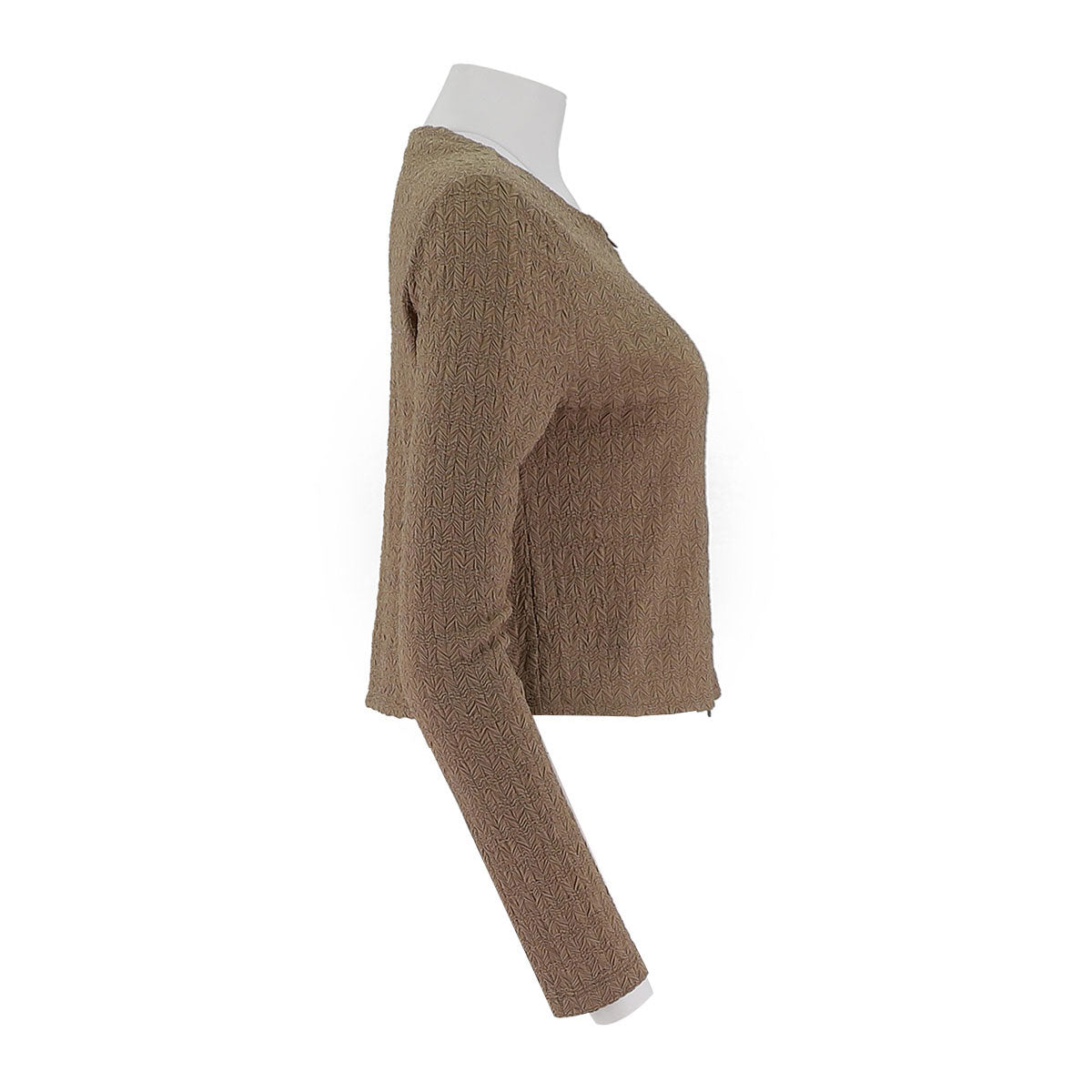 Open chest knitted sweater