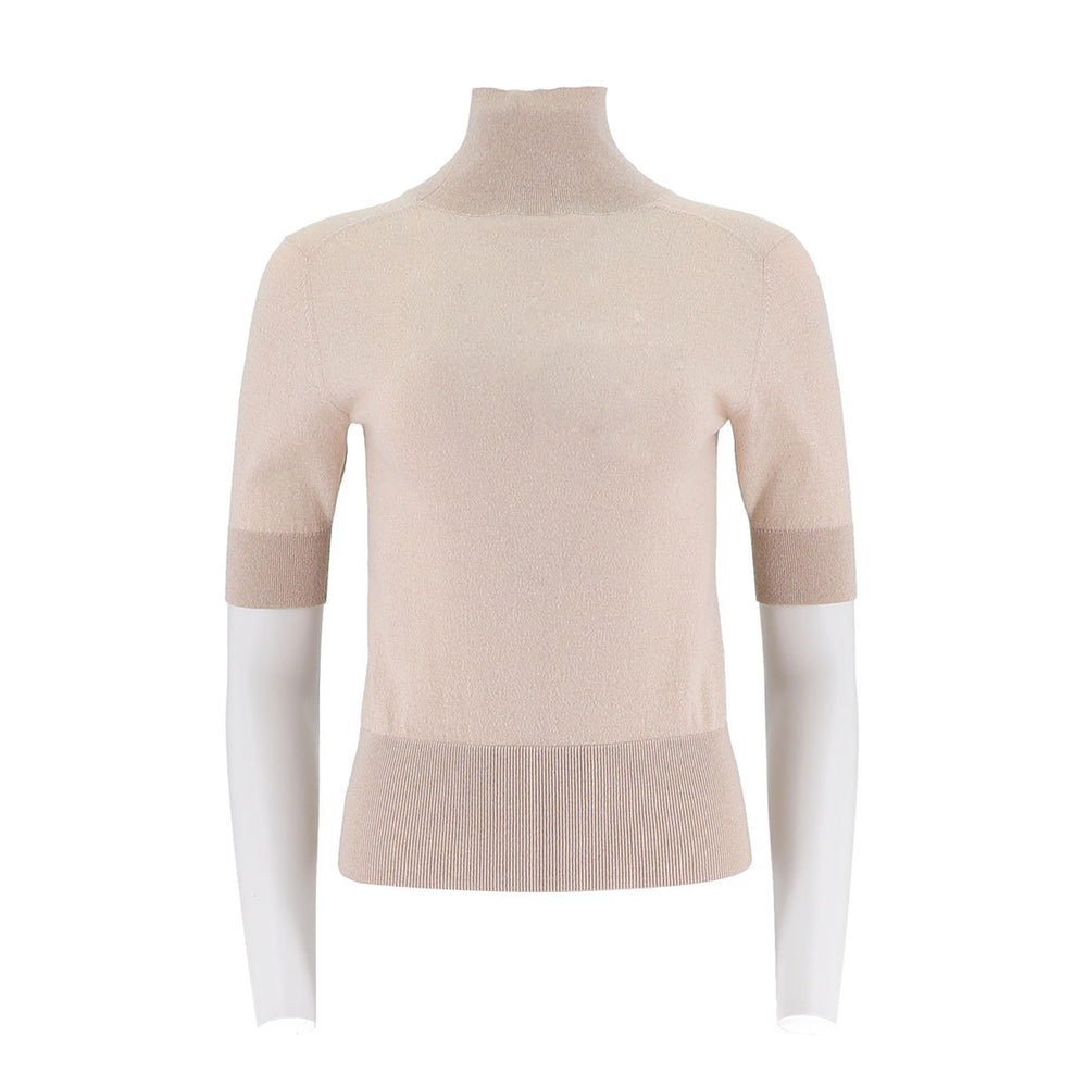 Half High Neck Slim Fit Pullover Sweater
